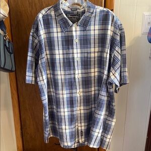 Abercrombie & Fitch Blue Plaid Men's Shirt